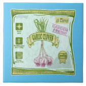 Garnelen Gemüsegarten Fliese (Vorderseite)