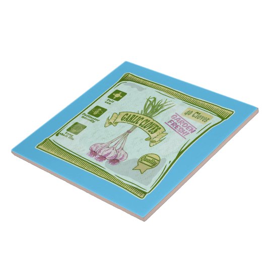 Garnelen Gemüsegarten Fliese (Seite)