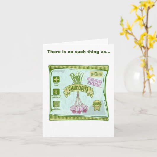 Garnelen Gemüsegarten Karte (Gelbe Blume)