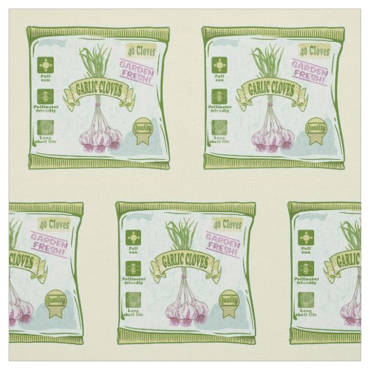 Garnelen Gemüsegarten Stoff (Muster)