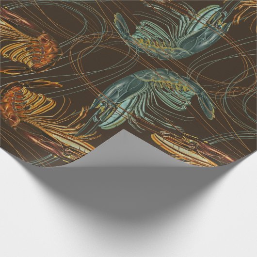 Garnelen Geschenkpapier (Ecke)