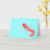 Garnelen-Gruß-Karte Karte (Gelbe Blume)