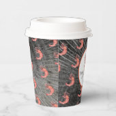 Garnelen Hand Wasserfarbe Meeresfrüchte Krabbe Rus Pappbecher (Rechts)