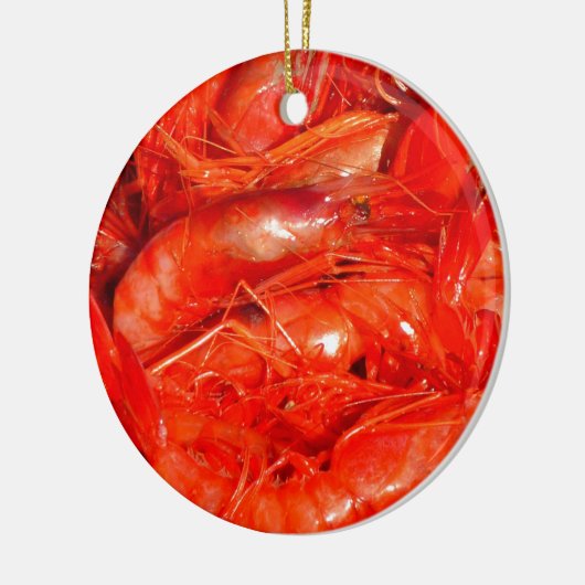 Garnelen Keramikornament (Links)