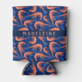 Garnelen Korallenblasen Küste blau blau Dosenkühler (Vorderseite)