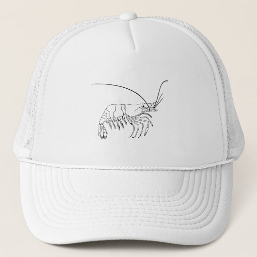 Garnelen-Kunst Truckerkappe (Vorderseite)