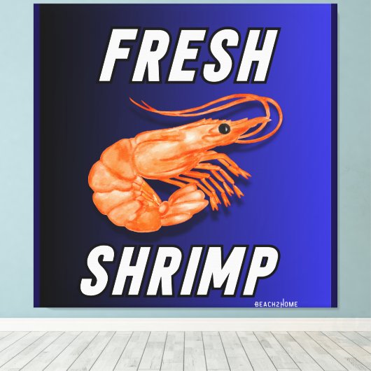 Garnelen Leinwanddruck (Insitu (Holzboden))