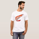 Garnelen Meeresfrüchte Kitsch Art T-Shirt (Vorne ganz)