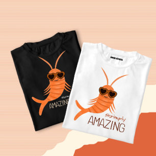Garnelen mit Sonnenbrille T-Shirt