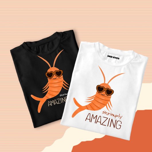 Garnelen mit Sonnenbrille T-Shirt