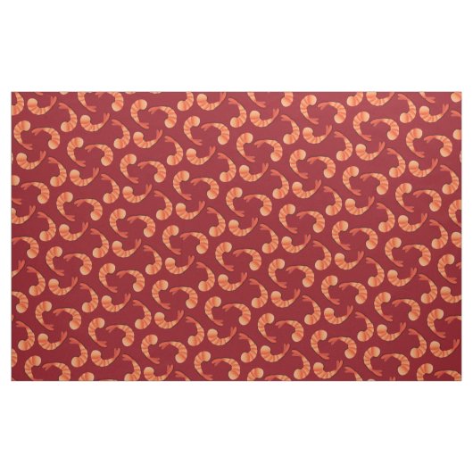 Garnelen Niedlich Seafood Stoff (Yard (91,4 cm))