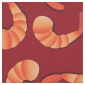 Garnelen Niedlich Seafood Stoff (Nahaufnahme)