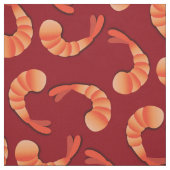 Garnelen Niedlich Seafood Stoff (Muster)