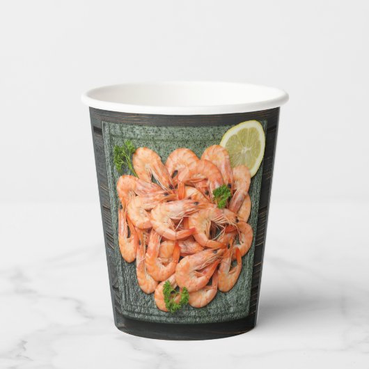 Garnelen Pappbecher (Rückseite)