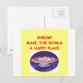 Garnelen Postkarte (Vorne/Hinten)