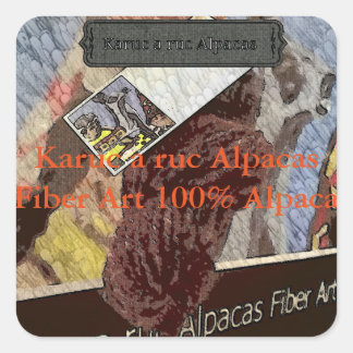 Garnelen Quadratischer Aufkleber