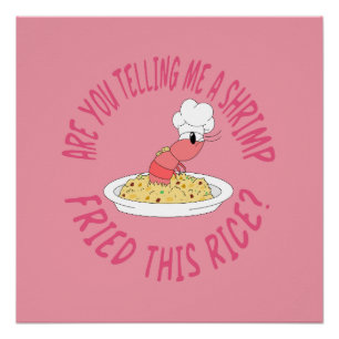 Garnelen-Reis-Plakat Poster