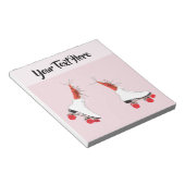 Garnelen, Roller Blades, Surreal Art Notepad Notizblock (angewinkelt)