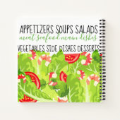 Garnelen Tomatensalat personalisiertes Kochbuch Notizblock (Rückseite)