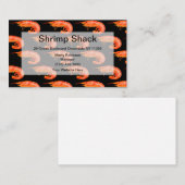 Garnelen und Meeresfrüchte Visitenkarte (Vorne/Hinten)