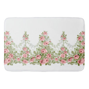 Garnelen Viktorianischer rosa Rose Badematte