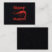 Garnelen Whisperer Meeresfrüchte Languste Hummer G Visitenkarte (Vorne/Hinten)