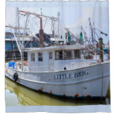 Garnelenboot Duschvorhang (Vorderseite)