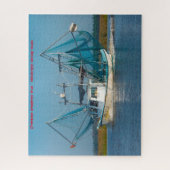 Garnelenboot Mississippi. Puzzle (Vertikal)