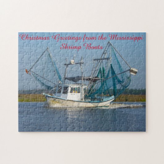Garnelenboot Mississippi. Puzzle (Horizontal)