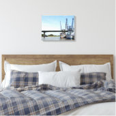 Garnelenboote vertäut leinwanddruck (Insitu (Schlafzimmer))