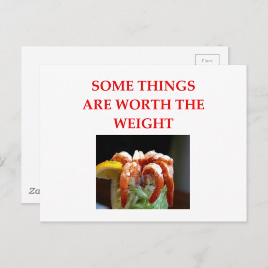 Garnelencocktail Postkarte (Vorne/Hinten)