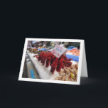Garnelendisplay im Mercado Central, Valencia Karte<br><div class="desc">Garnelen-Display im Mercado Central,  Valencia Grußkarte. Sie können dieses Produkt ganz einfach kostenlos anpassen,  wenn Sie Text hinzufügen oder die Farbe des Hintergrunds ändern möchten.</div>