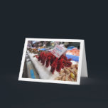 Garnelendisplay im Mercado Central, Valencia Karte<br><div class="desc">Garnelen-Display im Mercado Central,  Valencia Grußkarte. Sie können dieses Produkt ganz einfach kostenlos anpassen,  wenn Sie Text hinzufügen oder die Farbe des Hintergrunds ändern möchten.</div>
