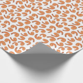 Garnelenfrittiermuster Geschenkpapier (Ecke)