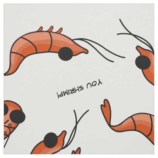 Garnelengewebe Stoff (Muster)