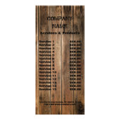 Garnelenholz Bauschreiner Werbekarte (Hinten)