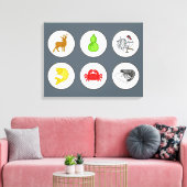 Garnelenklatsche Pappe - Sepia Leinwanddruck (Insitu (Wohnzimmer))