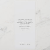 Garnelenkohle| Seafood Boil Themed Gray Menükarte (Rückseite)