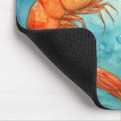 Garnelenpaar küsst sich unter Wasser Mousepad (Ecke)