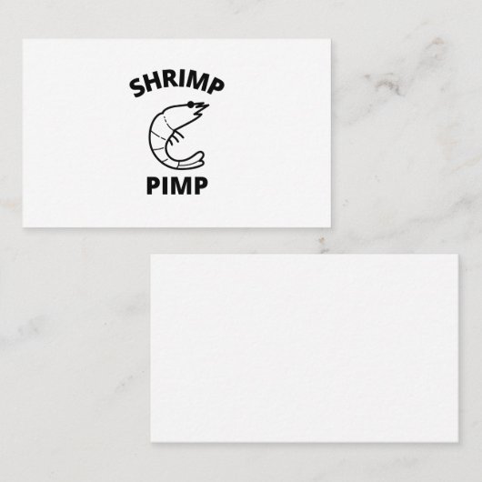 Garnelenpimp Visitenkarte (Vorne/Hinten)