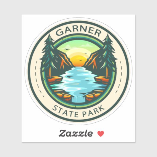 Garner Staat Park Texas Abzeichen Aufkleber (Blatt)