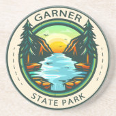 Garner Staat Park Texas Abzeichen Getränkeuntersetzer (Vorne)