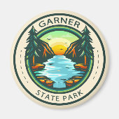 Garner Staat Park Texas Abzeichen Magnet (Vorne)