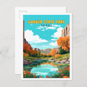 Garner Staat Park Texas USA Vintage Reise Postkarte