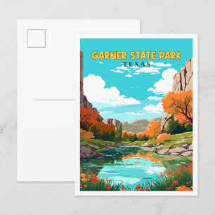 Garner State Park Texas USA Reise vintage Postkarte