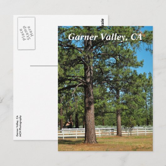 Garner Valley Postcard Postkarte (Vorne/Hinten)