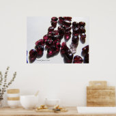 Garnet Bead Chips Poster (Küche)