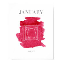 Garnet Birthstone Januar