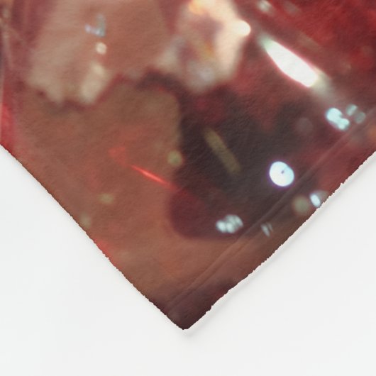 Garnet Birthstone Monogram Personalisiert Name Fleecedecke (Ecke)