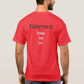Garnet Birthstone - T - Shirt Januar (Rückseite)